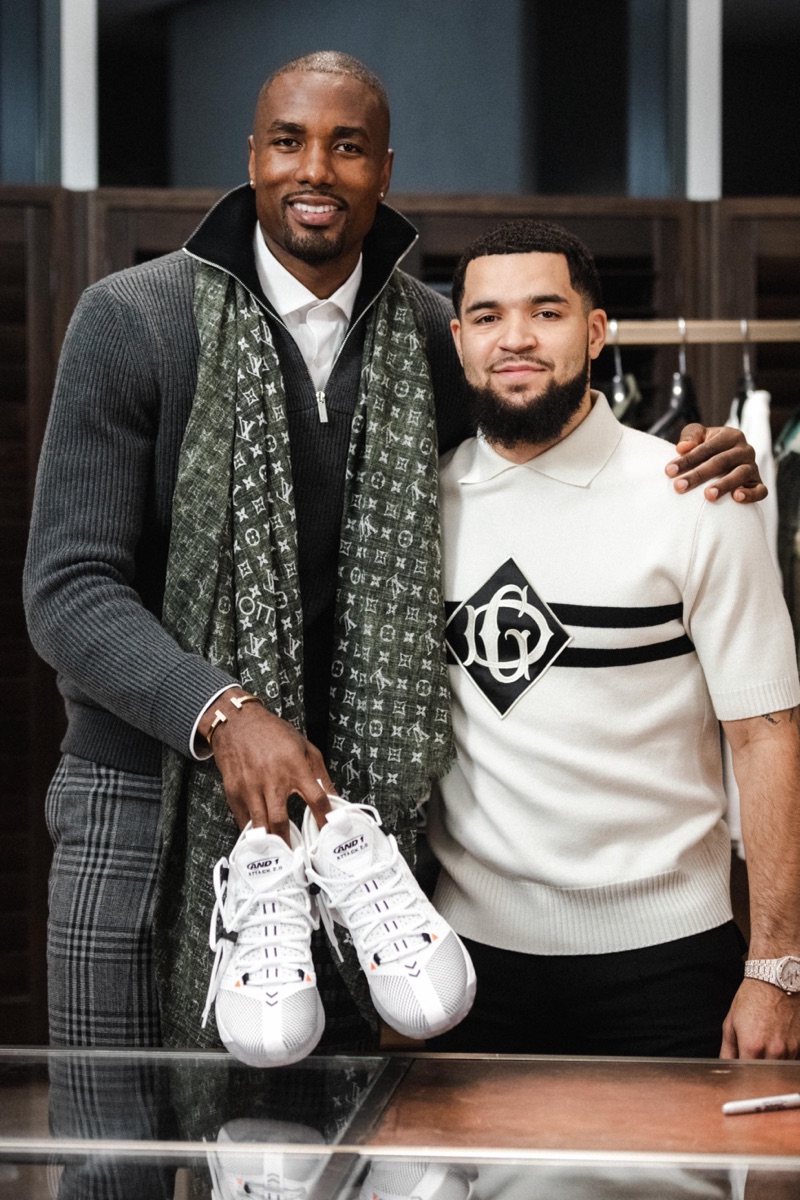 Serge Ibaka and Fred VanVleet, shot by Joshua Din, for UNINTERRUPTED Canada's Avec Classe